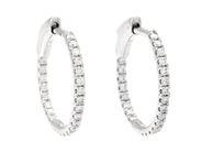 Jewellery, EARRINGS, 18K white gold, in auction: Classic – Saturday 25 April