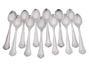 Silverware, COFFEE SPOONS, silver, in auction: General – Tuesday 26 May