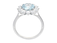 Jewellery - CLUSTER RING, 18K white gold - View 2