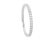 Jewellery - ETERNITY RING, 18K white gold - View 2