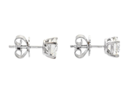Jewellery - SOLITAIRE EARRINGS, 18K white gold - View 2