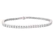 Jewellery, TENNIS BRACELET, 18K white gold, in auction: Classic – Saturday 16 May