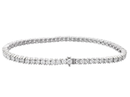 Jewellery - TENNIS BRACELET, 18K white gold - View 2