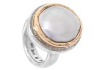 Jewellery, RING, sterlingsilver/18K gold, in auction: Modern – Saturday 9 May