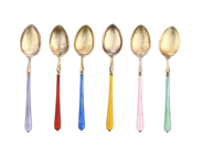 Silverware, DAVID ANDERSEN, 6 pcs coffee spoons, in auction: Lilla jewellery – Tuesday 5 May