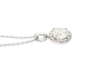 Jewellery - PENDANT WITH CHAIN, 18K white gold - View 2