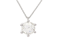 Jewellery, PENDANT WITH CHAIN, 18K white gold, in auction: Classic – Saturday 25 April