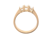 Jewellery - THREE STONE RING, 18K gold - View 2