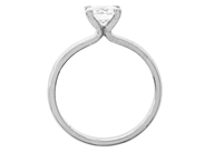 Jewellery - SOLITAIRE RING, platinum - View 2