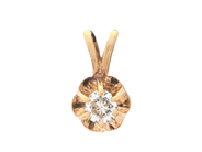 Jewellery, SOLITAIRE PENDANT, 18K gold, in auction: Lilla jewellery – Tuesday 5 May