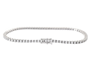 Jewellery - TENNIS BRACELET, 18K white gold - View 2