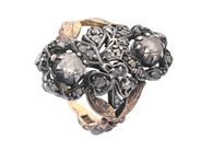 Jewellery - RING, 18K gold/silver - View 1