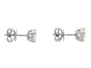 Jewellery - SOLITAIRE EARRINGS, 18K white gold - View 2