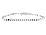 Jewellery - TENNIS BRACELET, 18K white gold - View 1