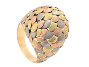 Jewellery, RING, 14K three-coloured gold, in auction: General – Tuesday 28 July