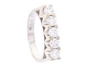 Jewellery, ETERNITY RING, 18K white gold, in auction: Classic – Saturday 16 May