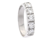 Jewellery, ETERNITY RING, 18K white gold, in auction: Lilla jewellery – Tuesday 5 May