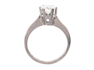 Jewellery - SOLITAIRE RING, 18K white gold - View 2