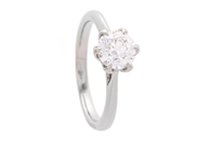 Jewellery, SOLITAIRE RING, platinum, in auction: Classic – Saturday 16 May