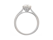 Jewellery - SOLITAIRE RING, platinum - View 2