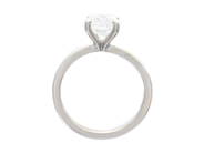 Jewellery - SOLITAIRE RING, platinum - View 2