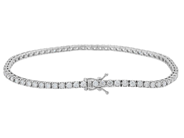 Jewellery - TENNIS BRACELET, 18K white gold - View 2