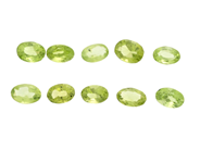 Gemstones - PERIDOTS, oval cut - View 1