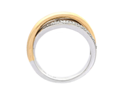 Jewellery - RING, 18K gold/white gold 50 brilliant cut diamonds according to engraving 0,35 ctw - View 2