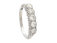 Jewellery, ETERNITY RING, 14K white gold, in auction: Classic – Saturday 16 May
