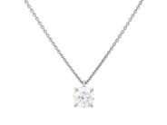 Jewellery - SOLITAIRE NECKLACE, 18K white gold - View 1