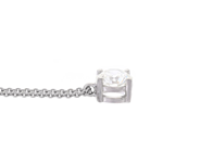 Jewellery - SOLITAIRE NECKLACE, 18K white gold - View 2