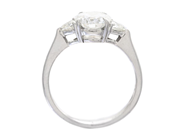 Jewellery - SOLITAIRE RING, platinum - View 2