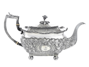 Silverware, RCHARD SAWYER, teapot, in auction: Classic – Saturday 16 May