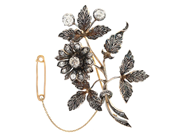 Jewellery, BROOCH, gold/silver, in auction: Classic – Saturday 16 May
