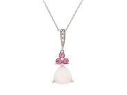 Jewellery, PENDANT/CHAIN, 10K white gold, in auction: General – Tuesday 26 May