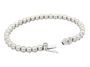 Jewellery - TENNIS BRACELET, 18K white gold - View 2