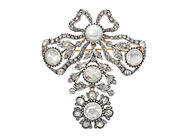Jewellery, BROOCH, silver/18K gold, in auction: Important jewellery – Saturday 13 June