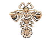 Jewellery - BROOCH, silver/18K gold - View 2