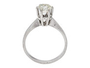 Jewellery - SOLITAIRE RING, 18K white gold - View 2