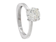 Jewellery, SOLITAIRE RING, 18K white gold, in auction: Classic – Saturday 16 May