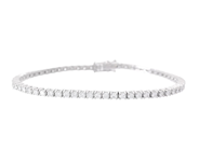 Jewellery - TENNIS BRACELET, 18K white gold - View 1