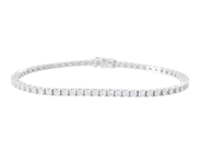 Jewellery - TENNIS BRACELET, 18K white gold - View 1