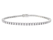 Jewellery - TENNIS BRACELET, 18K white gold - View 1