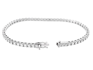 Jewellery - TENNIS BRACELET, 18K white gold - View 3