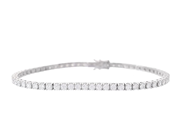 Jewellery - TENNIS BRACELET, 18K white gold - View 1