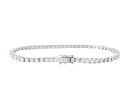 Jewellery - TENNIS BRACELET, 18K white gold - View 2