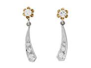 Jewellery - ENSTENSTENSÖRHÄNGEN WITH ATTACHMENTS, 18K white gold/gold - View 1