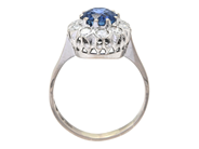 Jewellery - CLUSTER RING, 18K white gold - View 2