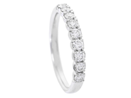 Jewellery - ETERNITY RING, 18K white gold - View 1
