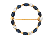 Jewellery, BROOCH, 18K gold, in auction: Lilla jewellery – Tuesday 2 June